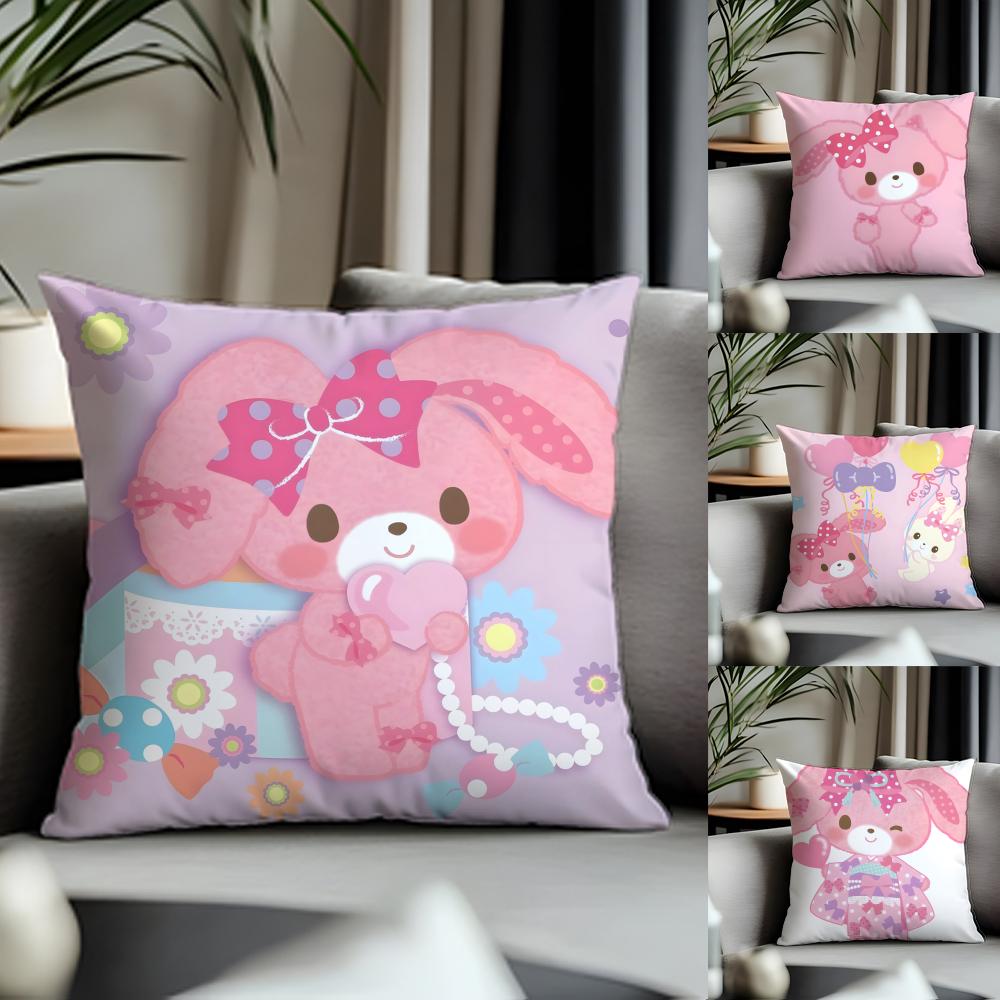 Hot Bbonbonribboning Cushion Cover Antidustmite Pillowcase Invisible Zipper Silky Short Plush Sofa Cushion Cover
