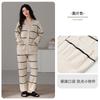 Womens Thick Fleece Pajama Set Winter Cozy Lounge Wear Soft Warm Sleepwear Outfit Home Light Outdoor Use