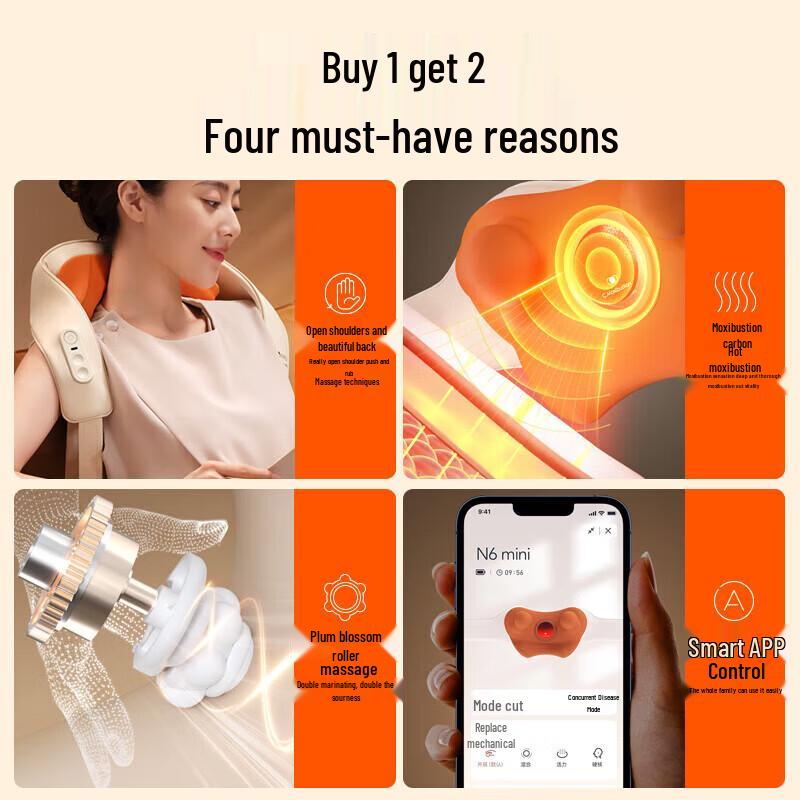 

Breo N6mini Smart Neck & Body Massager CN plug (adapter included)