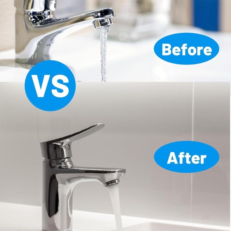 24mm Faucet Aerator with Washer and Wrench Water Saving Flows Restrictors Tap Bubblers for Bathroom or Kitchen Sink