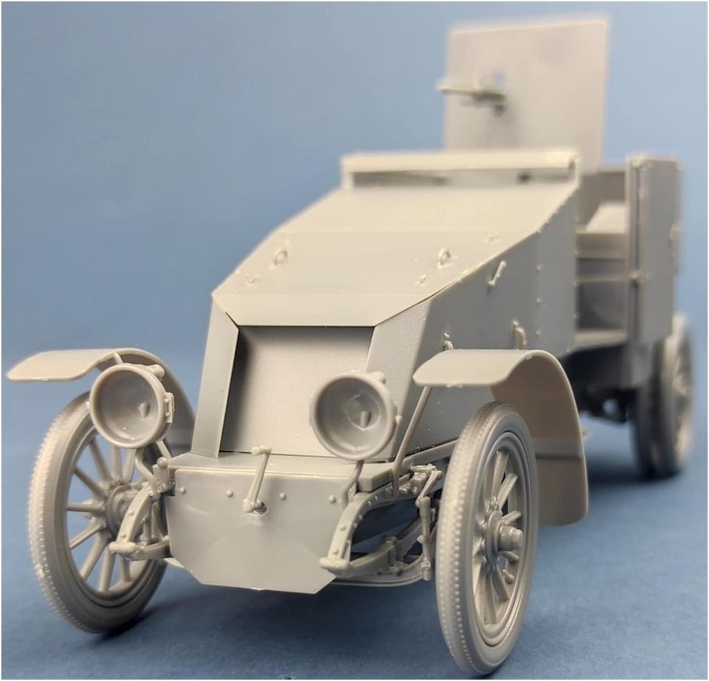 Copperstate Models 1/35 French 1914 Armored Car Type ED Plastic Model Kit COP35013 (Colored)
