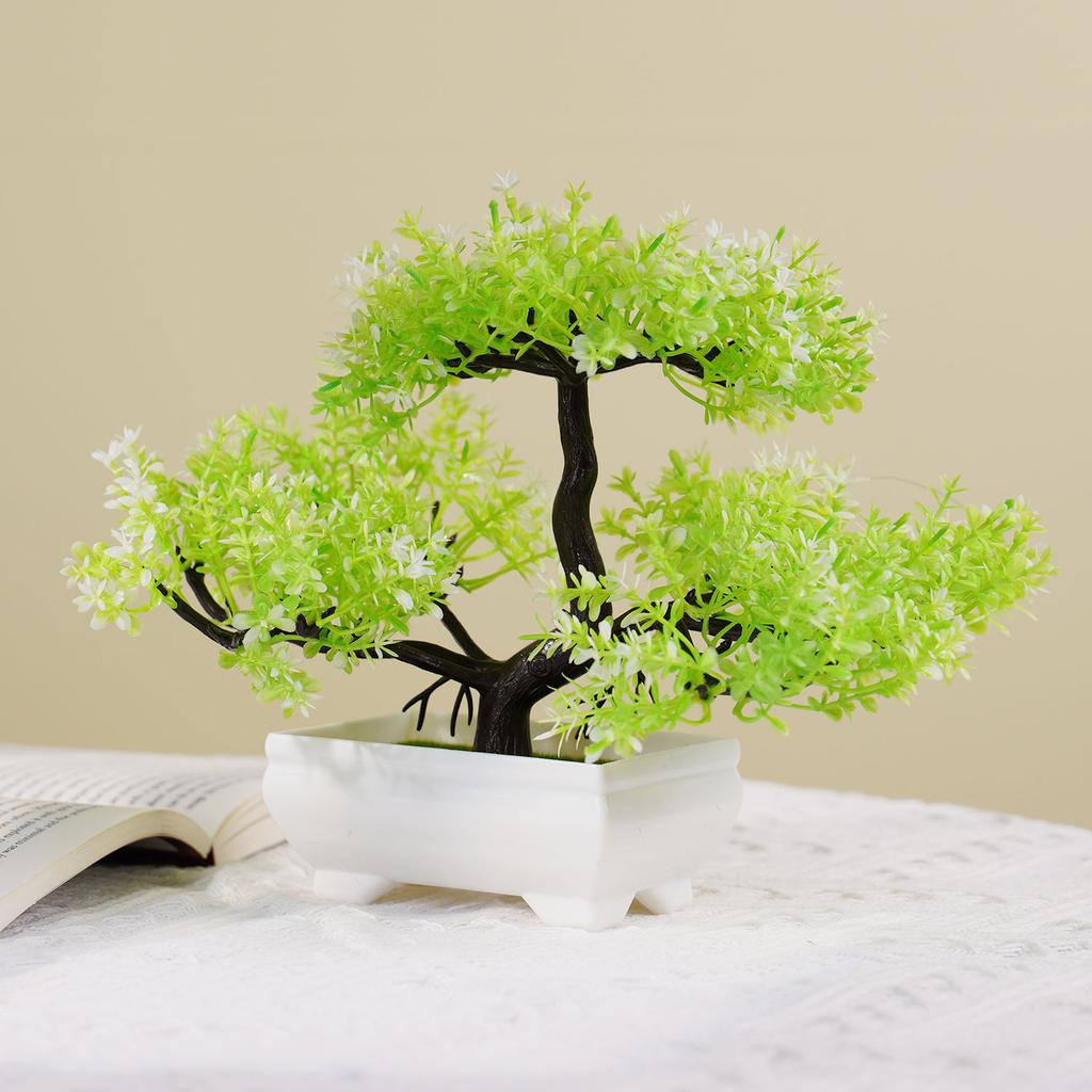Artificial Plants Bonsai Small Tree Simulation Pot Plants Fake Flowers Table Potted Ornaments for Hotel Garden Home Decor