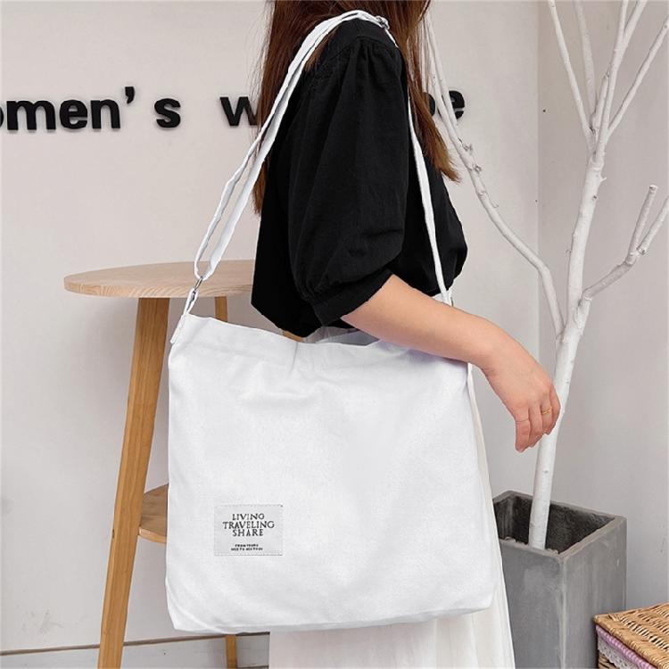 Big Capacity Crossbody Bag Canvas Shopping Bag Crossbody Shoulder Bag