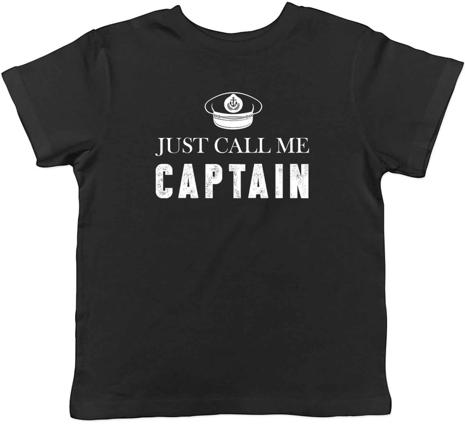 Funny Captain Kids T-Shirt Boats Cruise Ship Sailor Childrens Boys Girls Gift 110