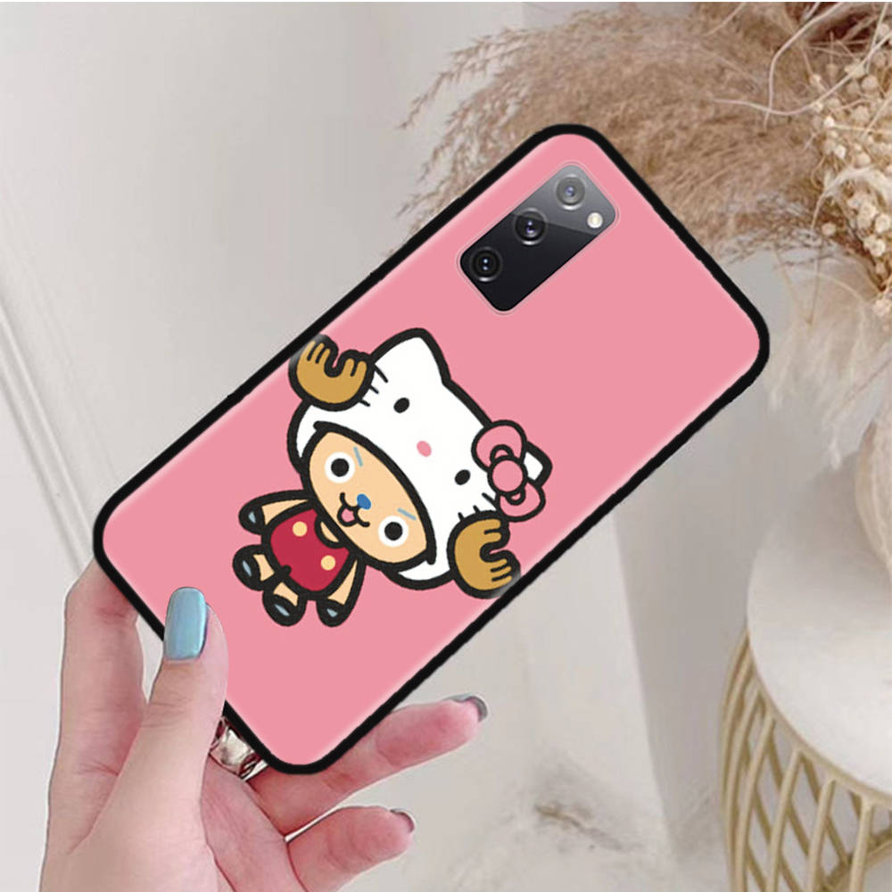 Black Case for iPhone 16 15 Plus 14 13 12 11 Pro 8 6 SE XR XS Max P30 Nova 5T Y5P Y6 Y7 Y8P Y9 Realme C30 C33 C31 W-76 One Piece Chopper