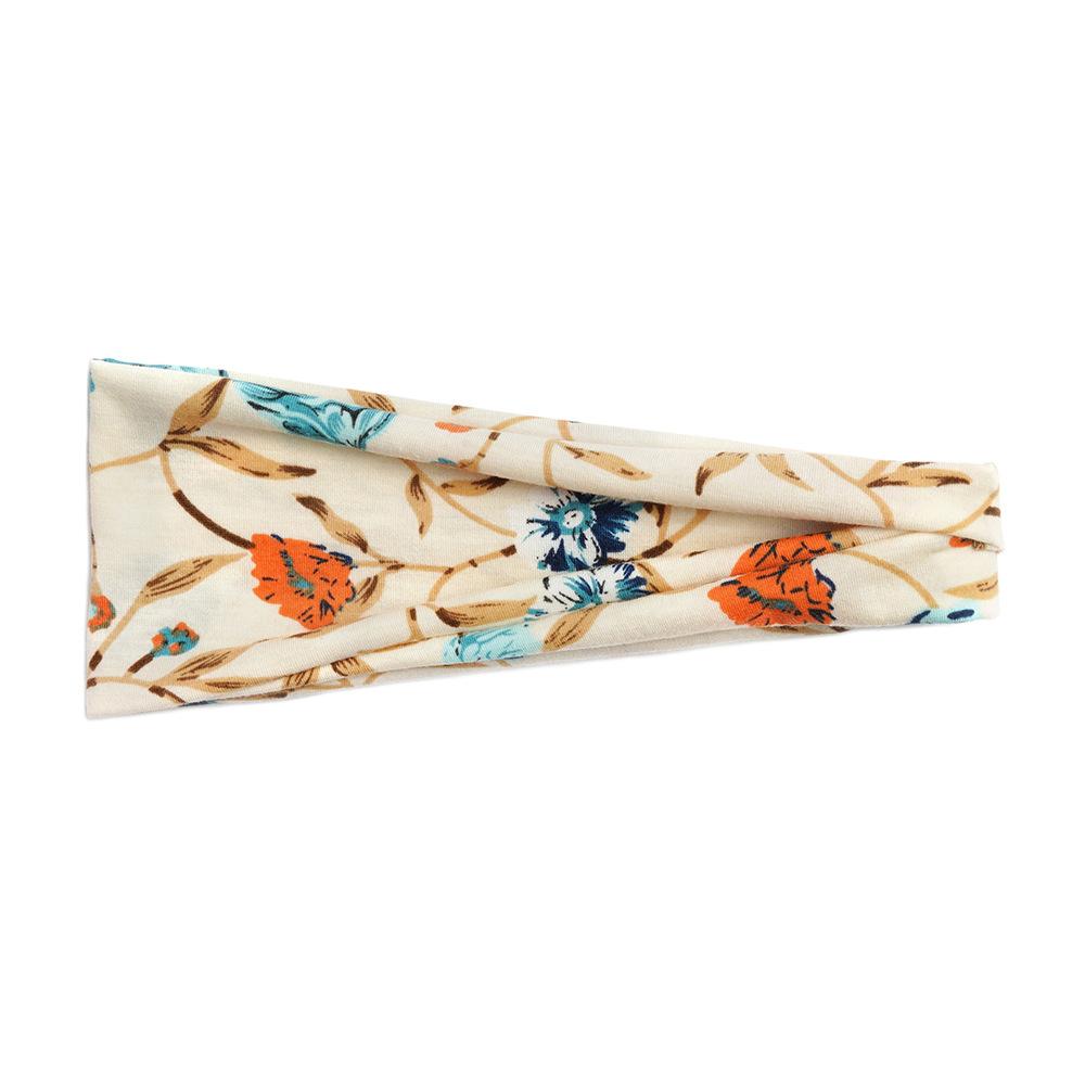 Flower Small Floral Series Women'S Sports Headband Yoga Headband Sweat-Absorbing Belt Antiperspirant Wide-Brimmed Headgear