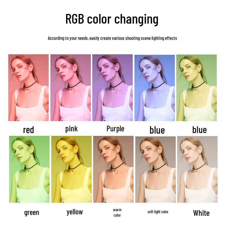 MJ26 RGB Ring Light – 10/8/18 Inch, Live Stream & Photography Indoor Video Lighting
