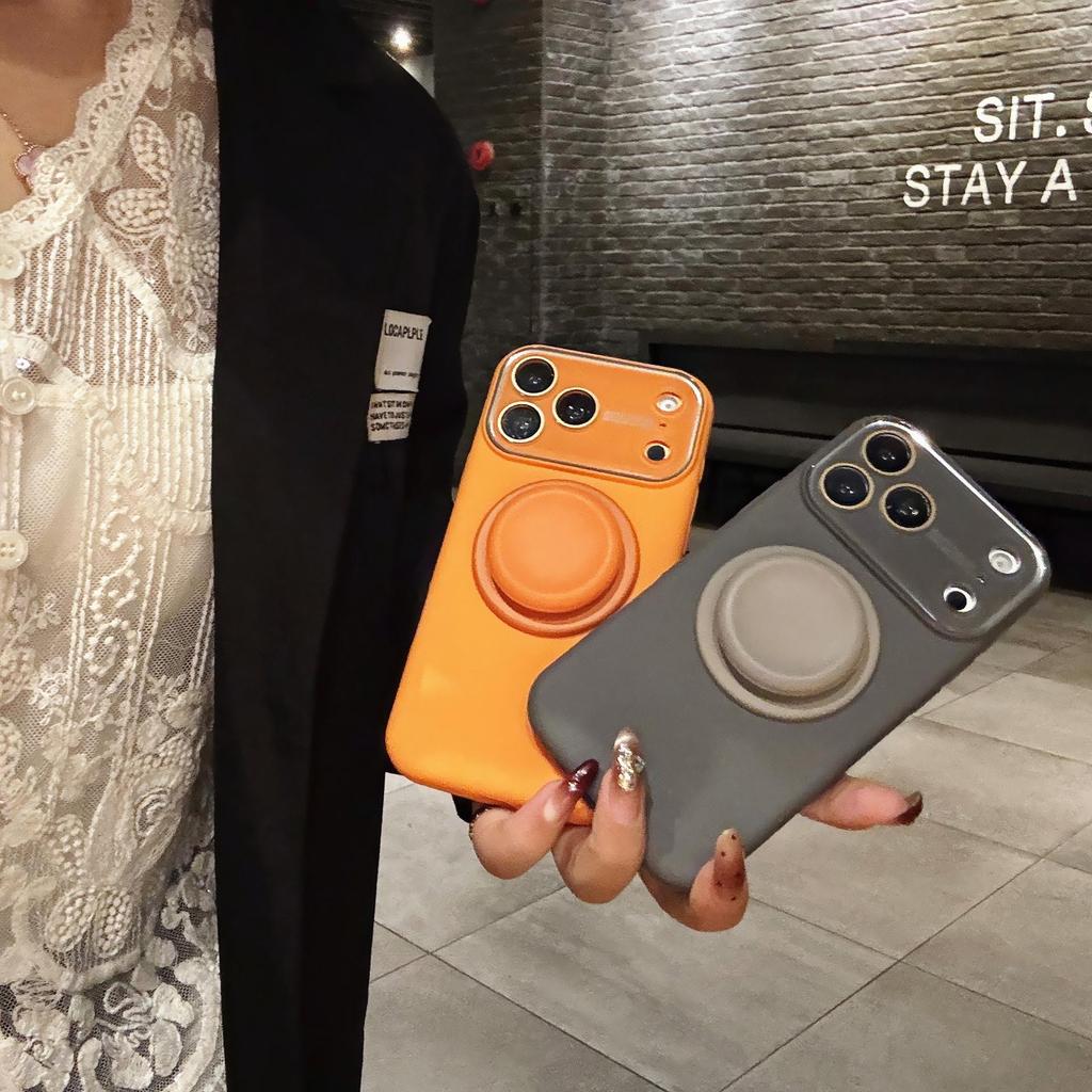 Magnetic Protective Case with Stand for iPhone 17 Pro Max - Apple 16 Liquid, Large Window, Candy Color