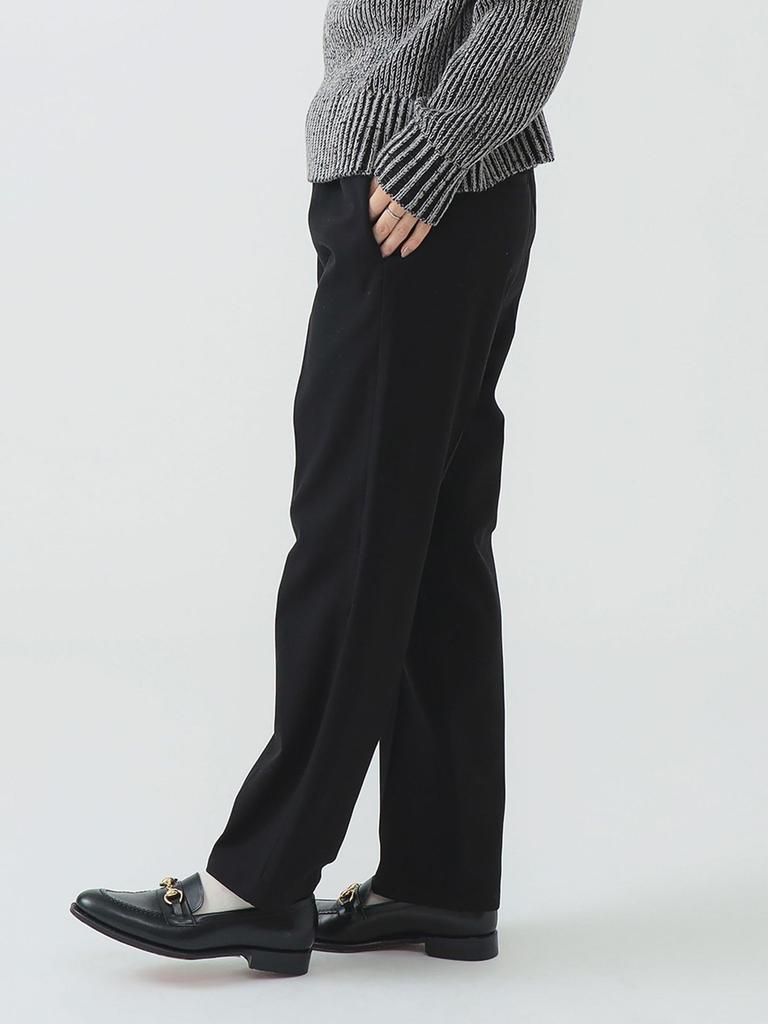 B:MING LIFE STORE by BEAMS Women's Fleece-Lined Easy Pants, Size M, BLACK