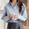 Spring Autumn Versatile Shirt Women's Loose Lazy Style Long Sleeve POLO Collar Professional Shirt Blouses & Shirts
