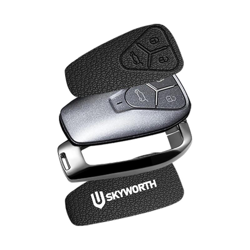 Skyworth EV6 Skywell ET5 HT-i HTI Imperium SEV Elaris Beo Phev için Çinko Alaşımlı Araba Anahtar Kılıfı Kabuk Uzaktan Kumanda Kapağı Aksesuarları
