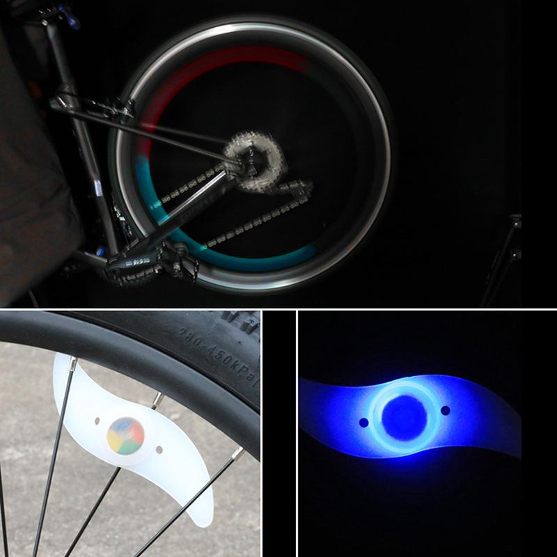 Bike Wheel Spoke Light Waterproof Balance Bicycle Led Tyre Tire Flash Lights Colorful Warning Lamp Bike Accessories