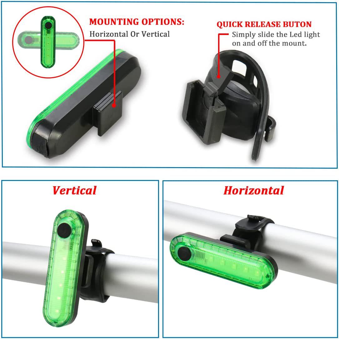 

USB Rechargeable High-Brightness LED Bicycle Taillight for Night Riding