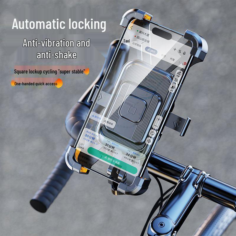 Shockproof Electric Vehicle Phone Holder for Motorcycles and Bicycles – Anti-shake, Navigation, Ideal for Food Delivery Riders