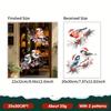 1Set Christmas Hat Red Berry Branches Bird Static Stickers for Living Room and Bedroom Glass Doors and Windows Home Decoration