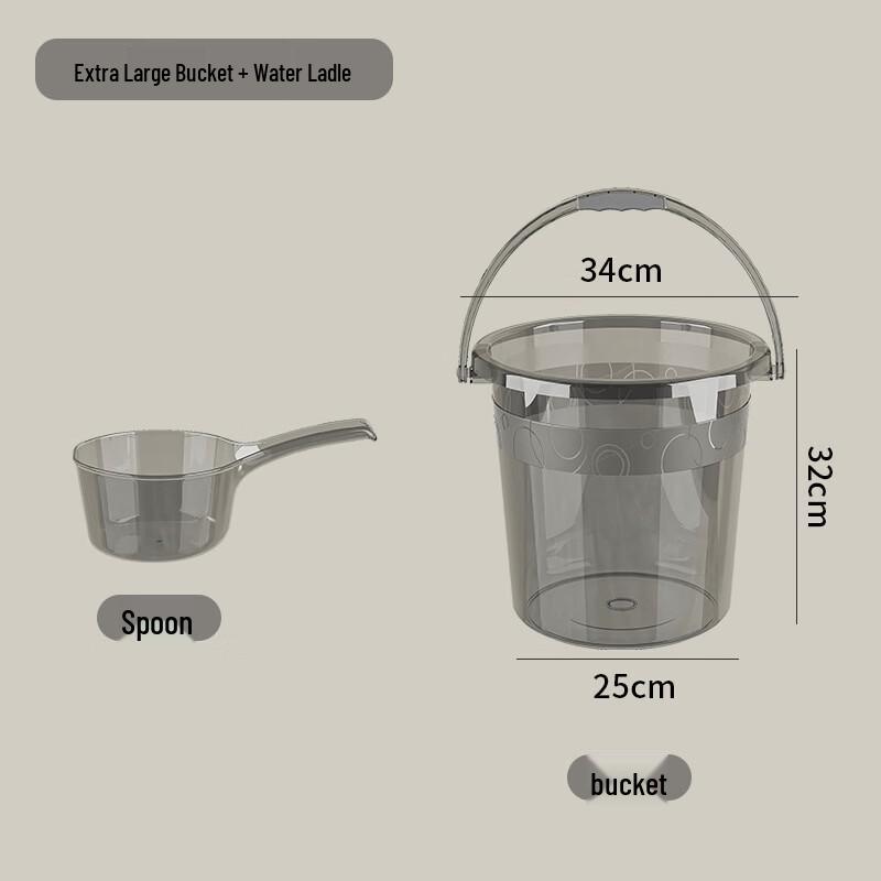 Thickened Plastic Household Water Bucket Set
