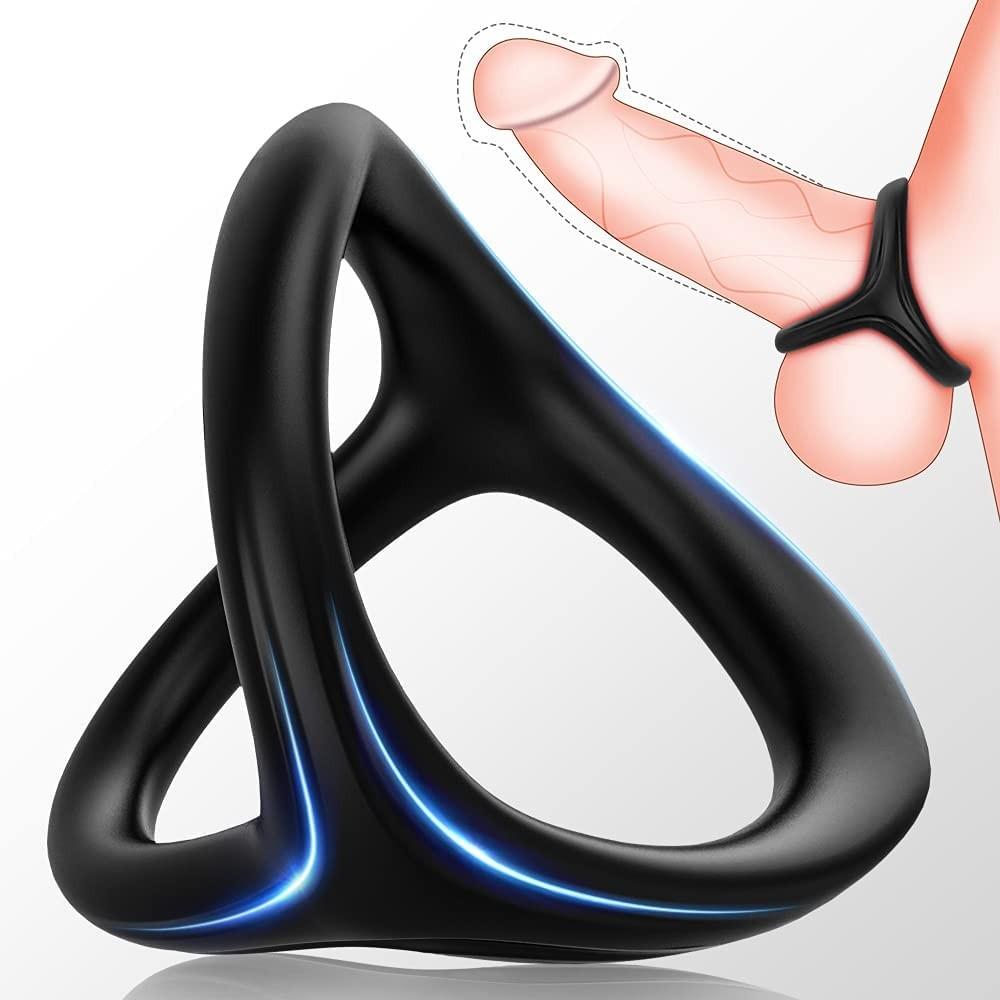 Ring With Scrotum Ring With High Quality Elastic Silicone Ring