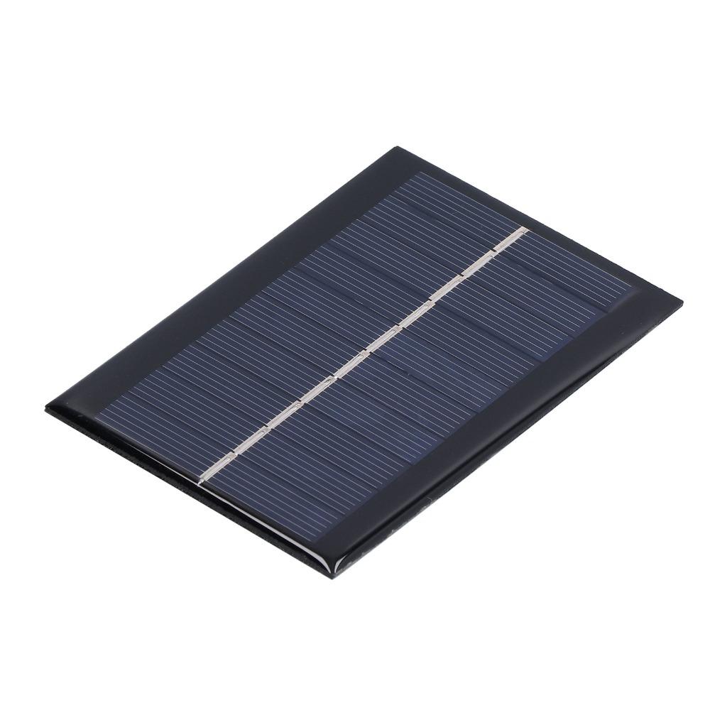 2PCS 1W 5V Solar Panel Module 200MA Mini Polysilicon Solar Panel 100*70MM High Conversion Efficiency Micro Power Solar Cells