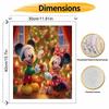 Disney Mickey Minnie Christmas oil painting art painting kit handmade diy gift home decoration wall decor holiday festive art supplies