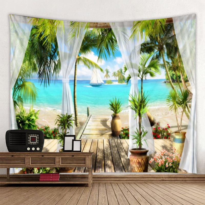 

Пейзаж серии Пейзаж лесной дом гобелен художественное украшение шторы подвесные украшения для дома, спальни, гостиной 100x75cm