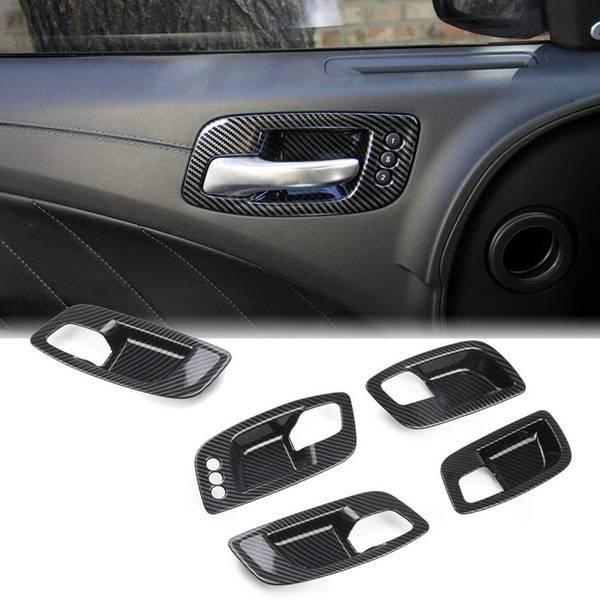 5-Color ABS Carbon Fiber Inner Door Handle Bowl Cover Trim