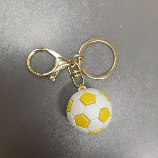 Keychain Pendant, Football Design Key Ring with Lobster Clasp, Thickened Metal Keychain for Backpack Bag Handbag