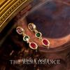Retro fashion oil-dripping earrings niche temperament medieval style earrings personality high-end pearl earrings