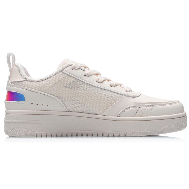 New LiNing NO.258 Anti-Slip Wear-Resistant Low-Top Skateboard Shoes Women's Apricot AGCR202-2
