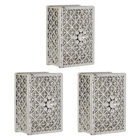 Vintage Hollow Out Jewelry Box Gold/Silver Plated Plastic Candy Box Wedding Party Favor Box for Ring Earrings Necklace Bridal Shower Birthday Supplies