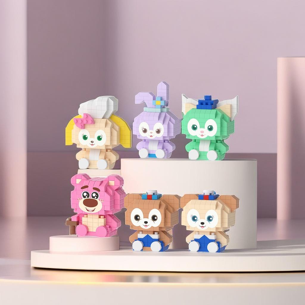 Lele Bruder Kompatibles Erdbeerbär Cartoon Niedliches Mini Baustein Set Für Mädchen 100-200 Teile