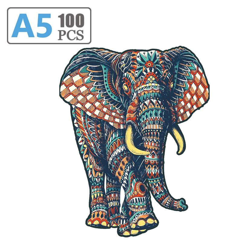 Jigsaw Wooden PuzzleI Rregular Shape Wooden Animal Puzzle Popular Animal Board Group Toys Children Adult Puzzle Game Toys