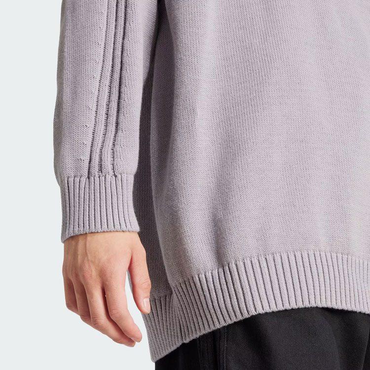 adidas Originals Premium Knitted Sweatshirt Knitwear Men's Aluminum Gray IT7443