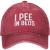 I Pee In Beds Baseball Cap Cotton Distressed Washed Casual Adult Unisex Four Seasons Hat