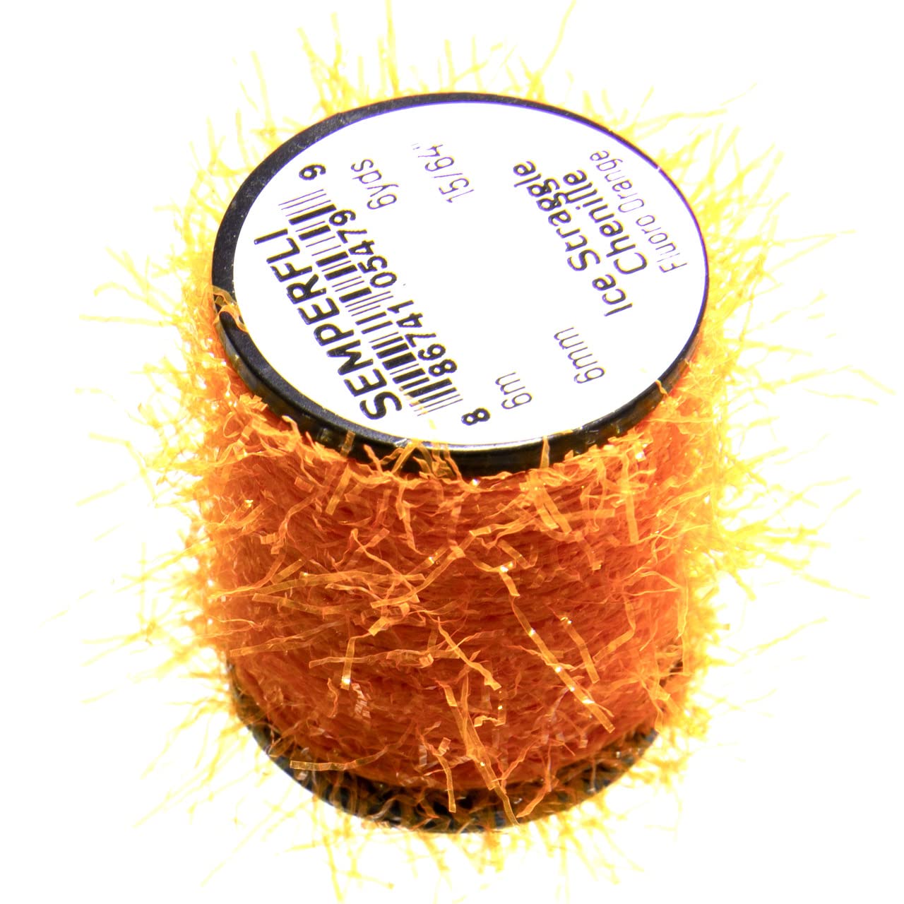 TIEMCO Semperfly Ice Struggle Шеннил FL.Оранжевый Fiber length approximately 10mm, 5m winding