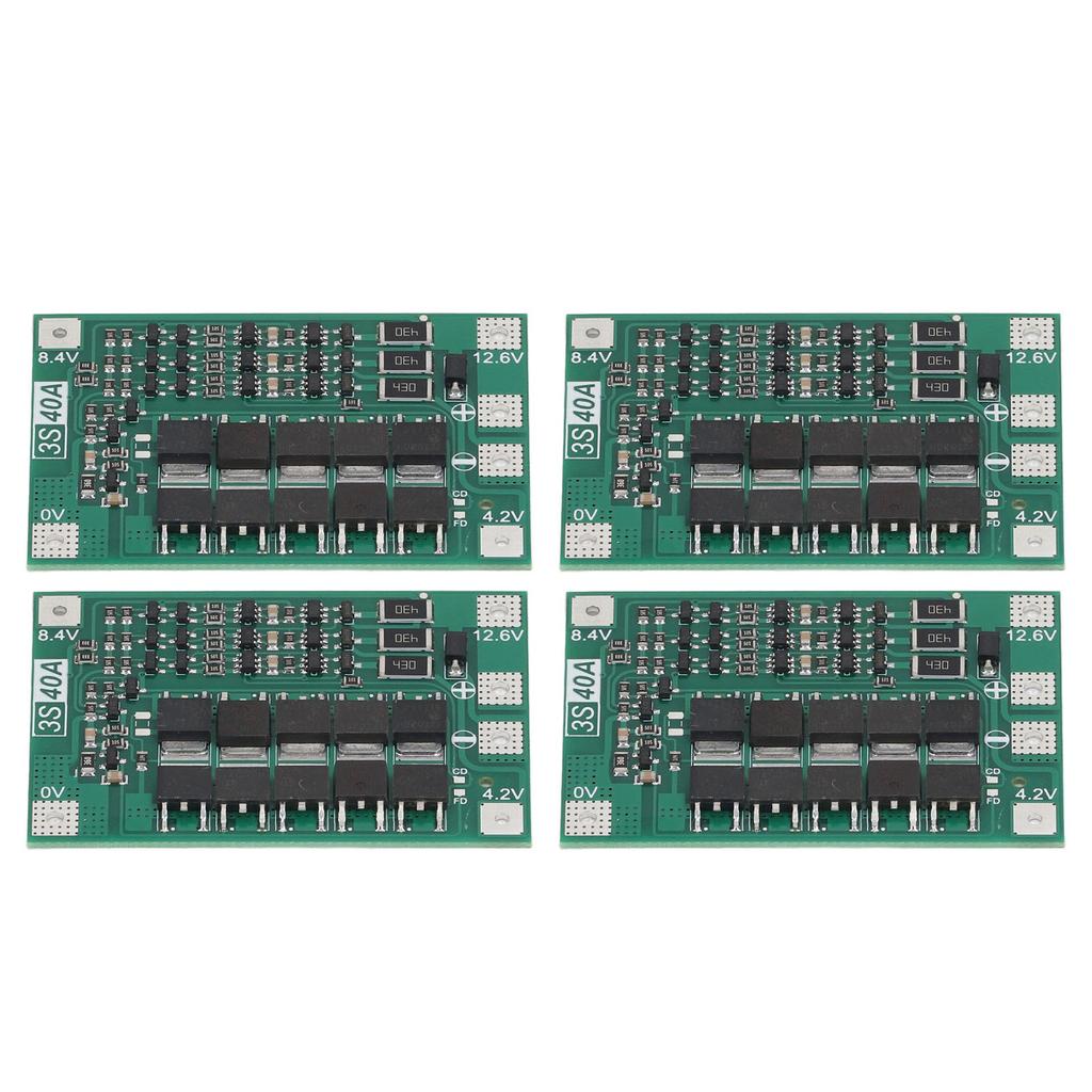 4Pcs Lithium Battery Protection Board PCB 3 String MOS Transistor Accurate Lithium Battery Equalizer