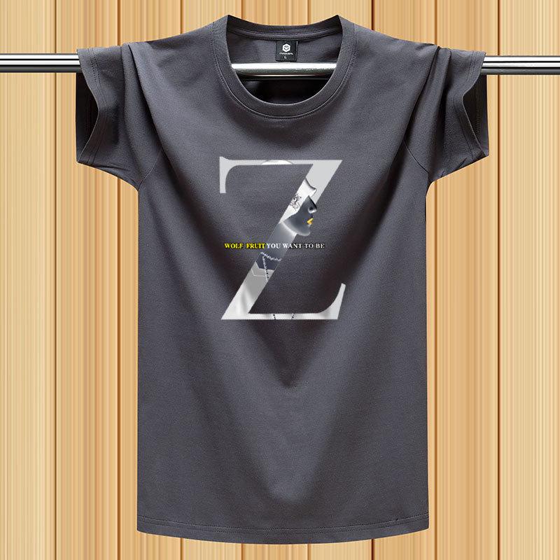 Men's Summer 2025 Pure Cotton Heavyweight Short-Sleeve Fashion T-Shirt