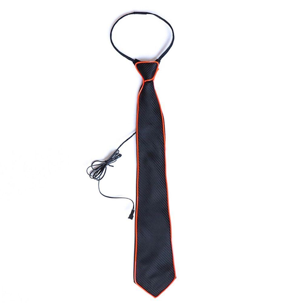 For Men For Women Suits EL Wire Neon Wedding Business LED Tie Neck Ties Glowing Tie Luminous Tie
