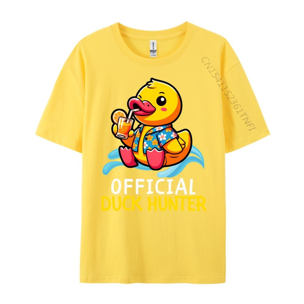 Duck Cruise Boat Shirt Rubber Duck Hunting Squad Camisas Basicas Hombre Unisexs Shirts Camisa Casual Hip Hop Polyester Unisex Tshirt