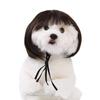 Pet Wig with Bob Bangs: Funny Cosplay Headdress for Cats & Dogs