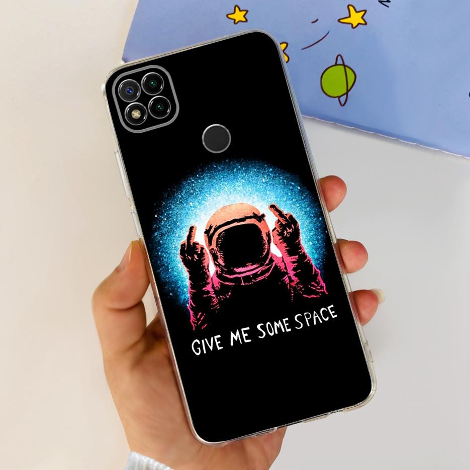 For Xiaomi Redmi 9C Case Cute Spaceman Soft Silicone Phone Case For Xiaomi Redmi 9C NFC 9 C Redmi9C Back Cover 6.53'' Funda Capa