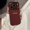Персоналізований чохол зі штучної шкіри для iPhone 17 Pro Max З індивідуальним ім'ям Золоте тиснення гарячою фольгою З захистом камери