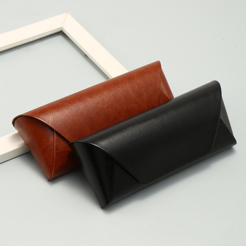 Retro-Leder-Brillenetui - Handgefertigter Halter für Lese- und Sonnenbrillen, High-End Baozi-Design