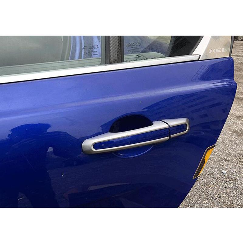 For Jaguar F-PACE FPace 2016 2017 2018   Car Styling Cover Detector Inner Stick Frame Trim ABS Door Handle 8pcs