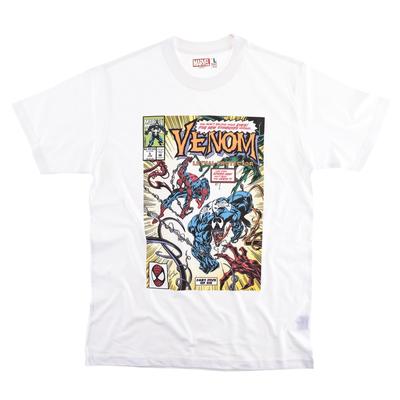 EVERSOUL Marvel VENOM Avengers Kurzarm-T-Shirt, Amerikanisches Comic-Merchandise, Geburtstagsgeschenk, Unisex, Weiß, Größe XL [Parallelimport]
