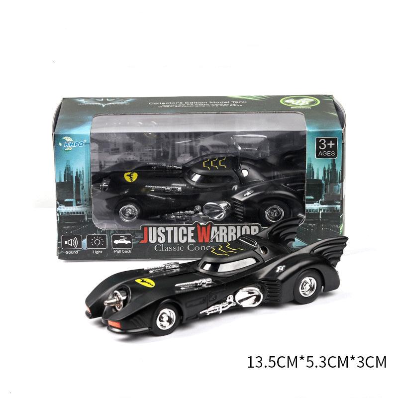 1/38 Scale Classic Bat Sports Alloy Car Model Toy, with Simulation Sound and Light for Kids Adults Gift Collection