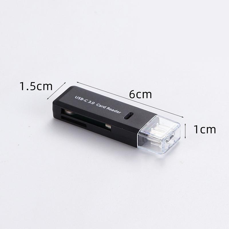 2-In-1 Multi Functional Type C 3.0 Card Reader Tf Memory Card Reader Usb Flash Drive Card Reader Adapter For Pc Laptops