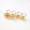 European 18K Gold-Plated Titanium Steel Geometric Earrings - Versatile Luxury Drop Earrings for Women