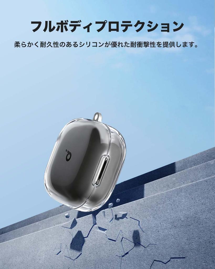 For Anker Soundcore P31i Clear Transparent TPU Cover for YAJOJO Wireless Full and Case, Earphones, Protection, Drop-Resistant, Shockproof, Dustproof,