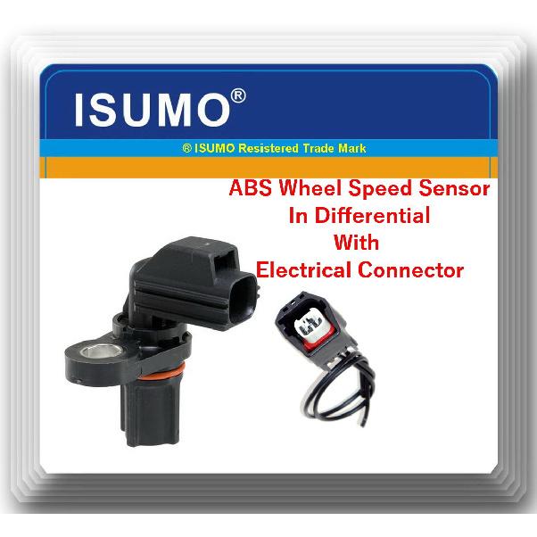 ABS Wheel Speed Sensor W/ Connector In Differential Fits: Dodge Mitsubishi Ram
