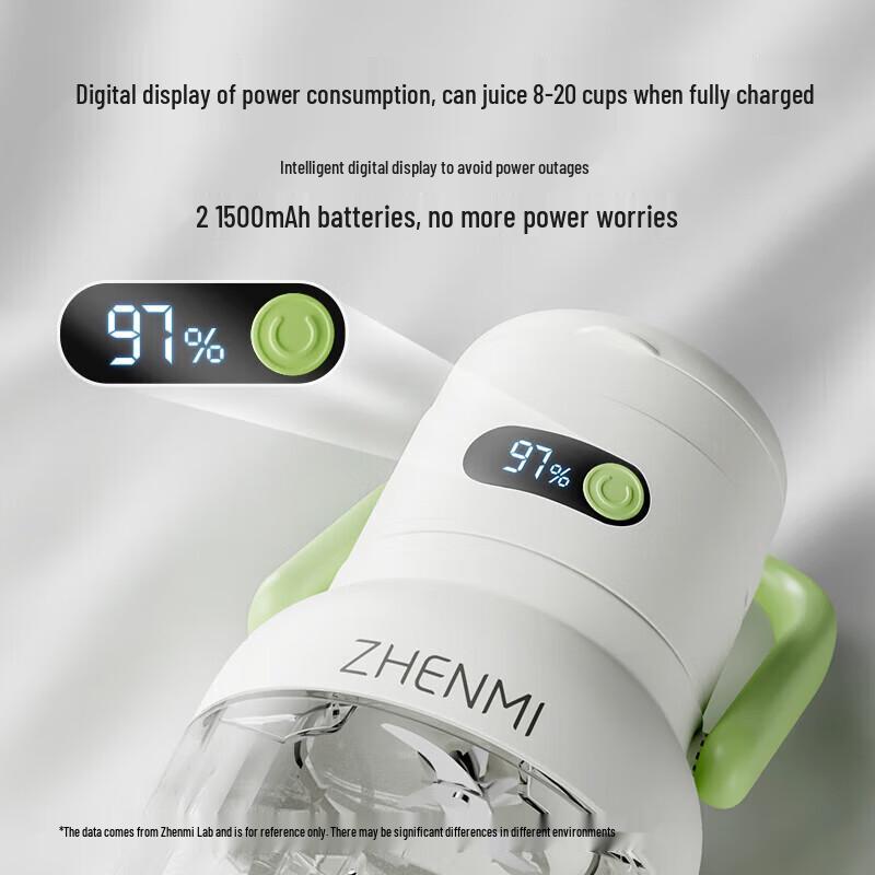 Zhenmi Portable 1L Juicer Blender CN plug (adapter included)